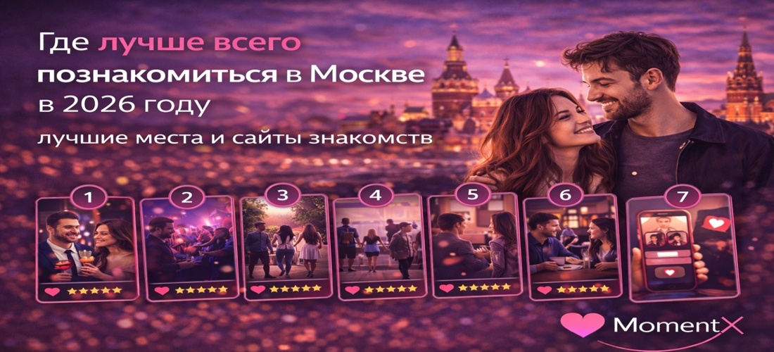 Где лучше всего познакомиться в Москве в 2026 году — лучшие места и сайты знакомств